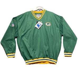 Vintage Green Bay Packers Starter Pro Line Pullover Jacket Mens L NWT Sideline